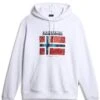Napapijri Guieo- Hoodie - Bright White -Napapijri 5a6a37f0347b427580e274bff0dc0410
