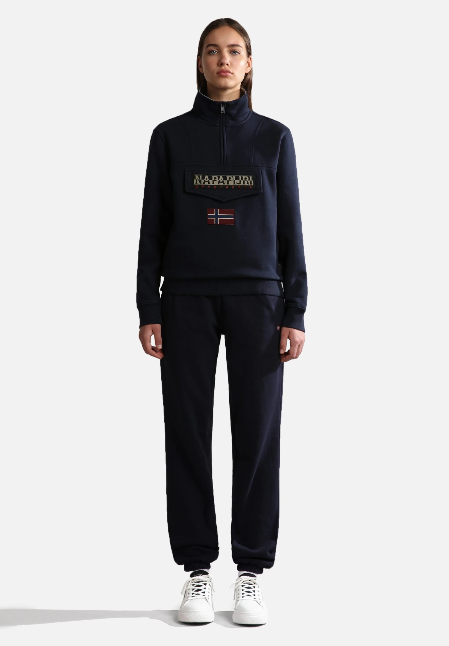 Napapijri Burgee Zip - Sweater - Blu Marine 6 Napapijri Burgee Zip - Sweater - Blu Marine - Afbeelding 4