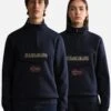 Napapijri Burgee Zip - Sweater - Blu Marine -Napapijri 5c17527dde094fcbbf2338e7dd7c6b46