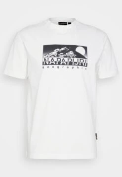 Napapijri S-Quito Ss - T-Shirt Print - Bright White -Napapijri 5c206f2c8cbd41609b080aea4a60a40e