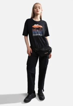 Napapijri S Hill - T-Shirt Print - Black 13 Napapijri S Hill - T-Shirt Print - Black -Napapijri 5c4a2240baf9481887fa236c7b4124b3