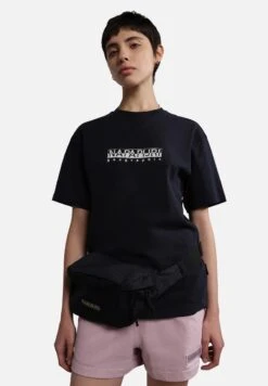 Napapijri S-Box W Ss - T-Shirt Print - Blu Marine
