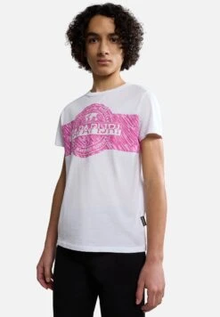 Napapijri Pinzon - T-Shirt Print - Bright White