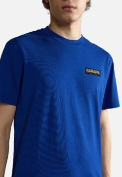 Napapijri S-Iaato - T-Shirt Basic - Blu Mazarin B5A -Napapijri 5e10699fd5dd41b0aa03811559c121e5