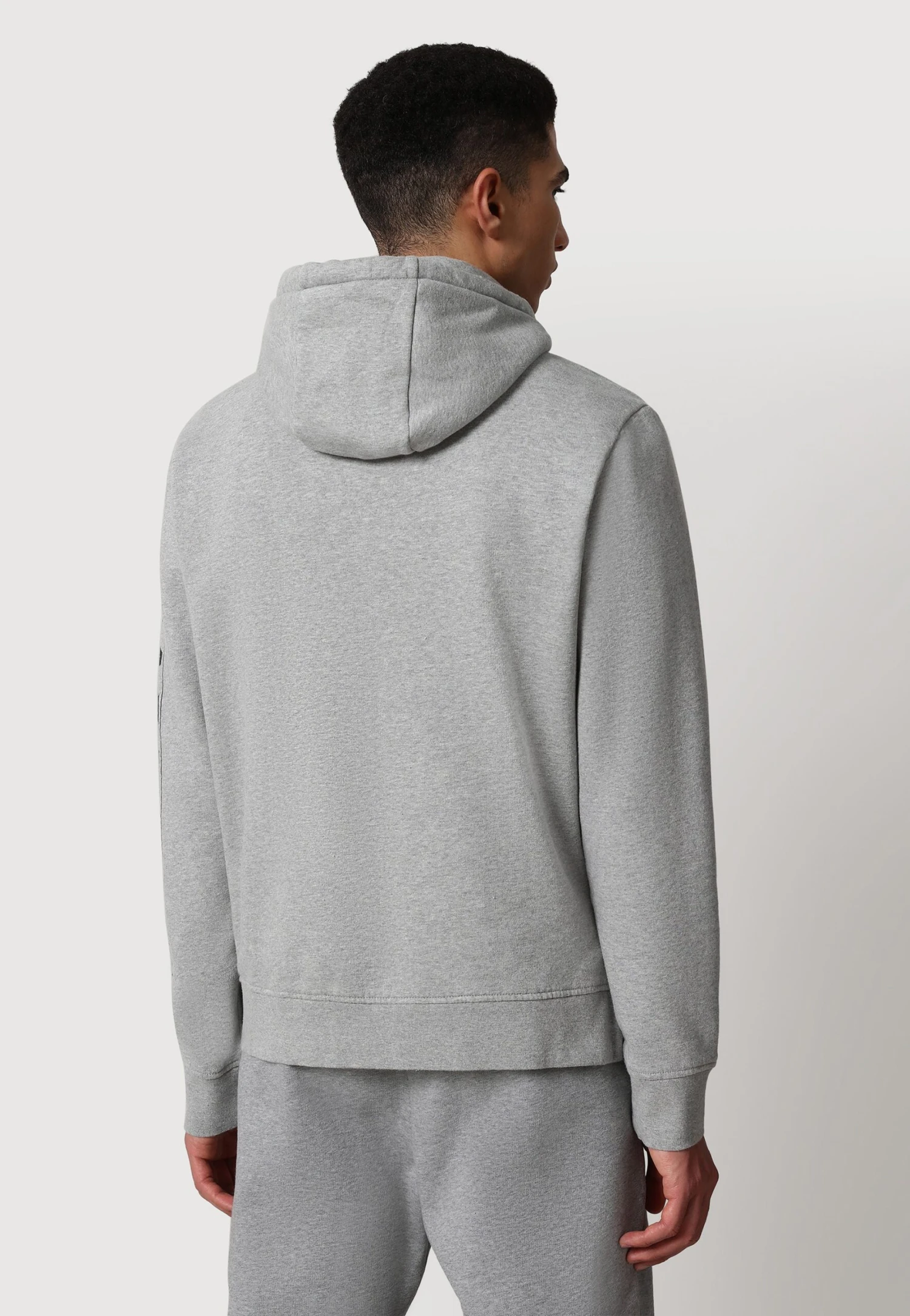 Napapijri Badas- Hoodie - Medium Grey Melange 5 Napapijri Badas- Hoodie - Medium Grey Melange - Afbeelding 3