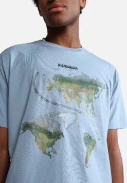 Napapijri Daule - T-Shirt Print - Blue Faded Bb -Napapijri 5eeb2848a8f245caad403a827bd794d8