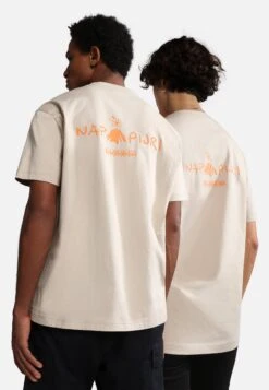 Napapijri S-Pajas Ss - T-Shirt Print - Humus Beige
