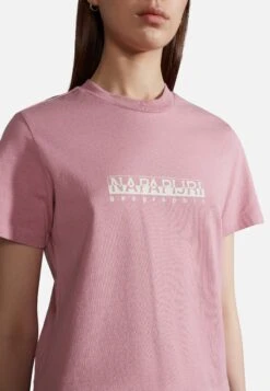 Napapijri S-Box W Ss- T-Shirt Print - Pink Foxglo P -Napapijri 617a1c667b534346851c506edcdc03d1