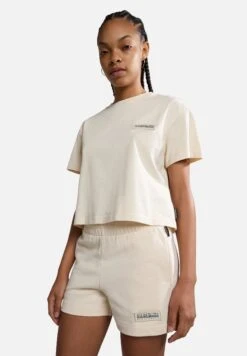 Napapijri S-Morgex W - T-Shirt Basic - Whitecap Gray