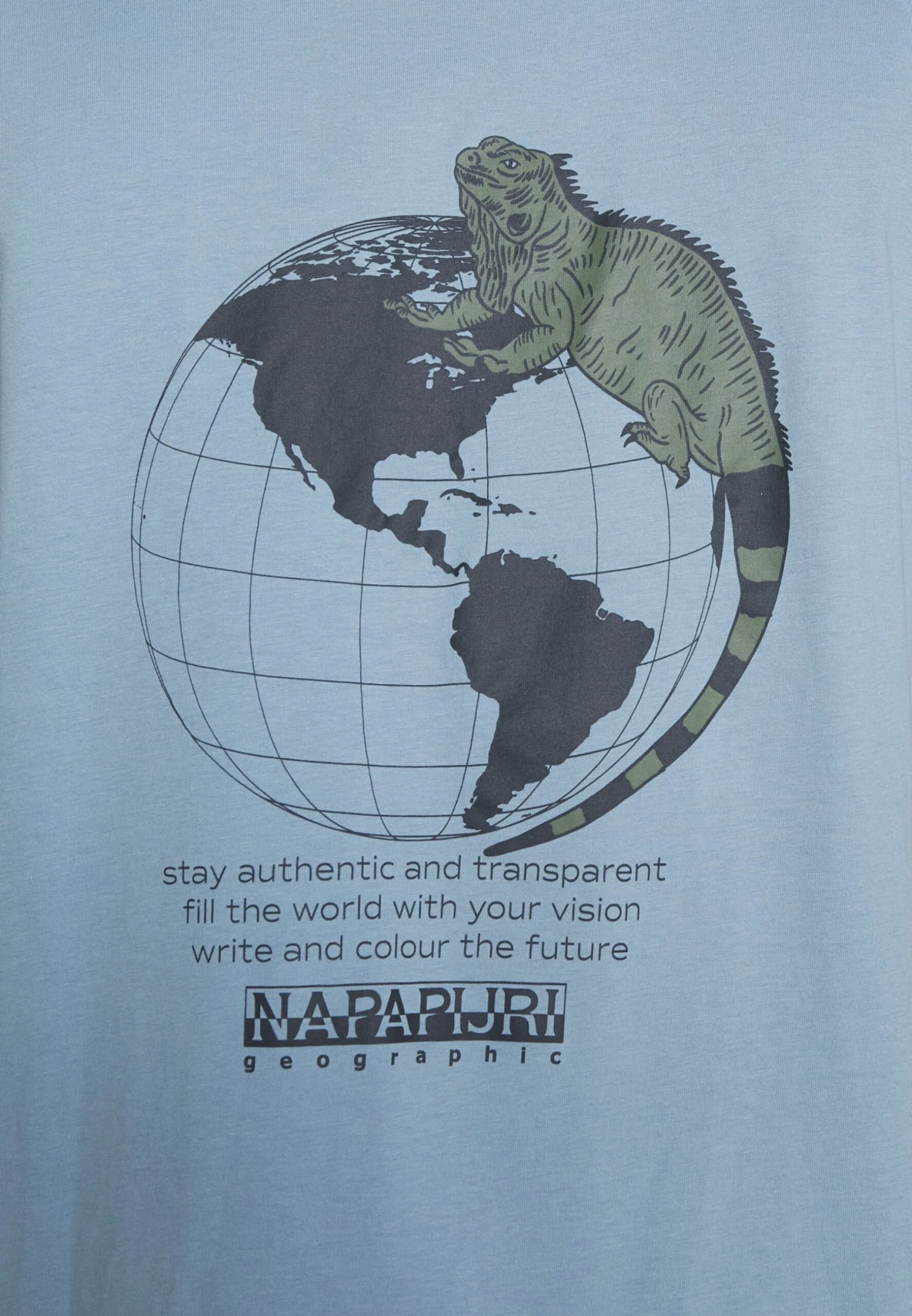 Napapijri Unisex - T-Shirt Print - Blue 8 Napapijri Unisex - T-Shirt Print - Blue - Afbeelding 6