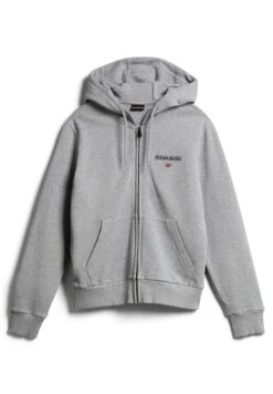 Napapijri Ayas- Sweater Met Rits - Medium Grey Melange -Napapijri 62de37bca7364e2eb600d0d487b5f228