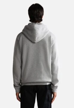 Napapijri B-Box- Hoodie - Medium Grey Melange -Napapijri 63ed9d35c1ec40bb866e12c62e638bb8