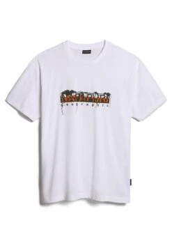 Napapijri S-Pajas Ss - T-Shirt Print - Bright White -Napapijri 667bc53c352b4fcf870bad9fd276191e