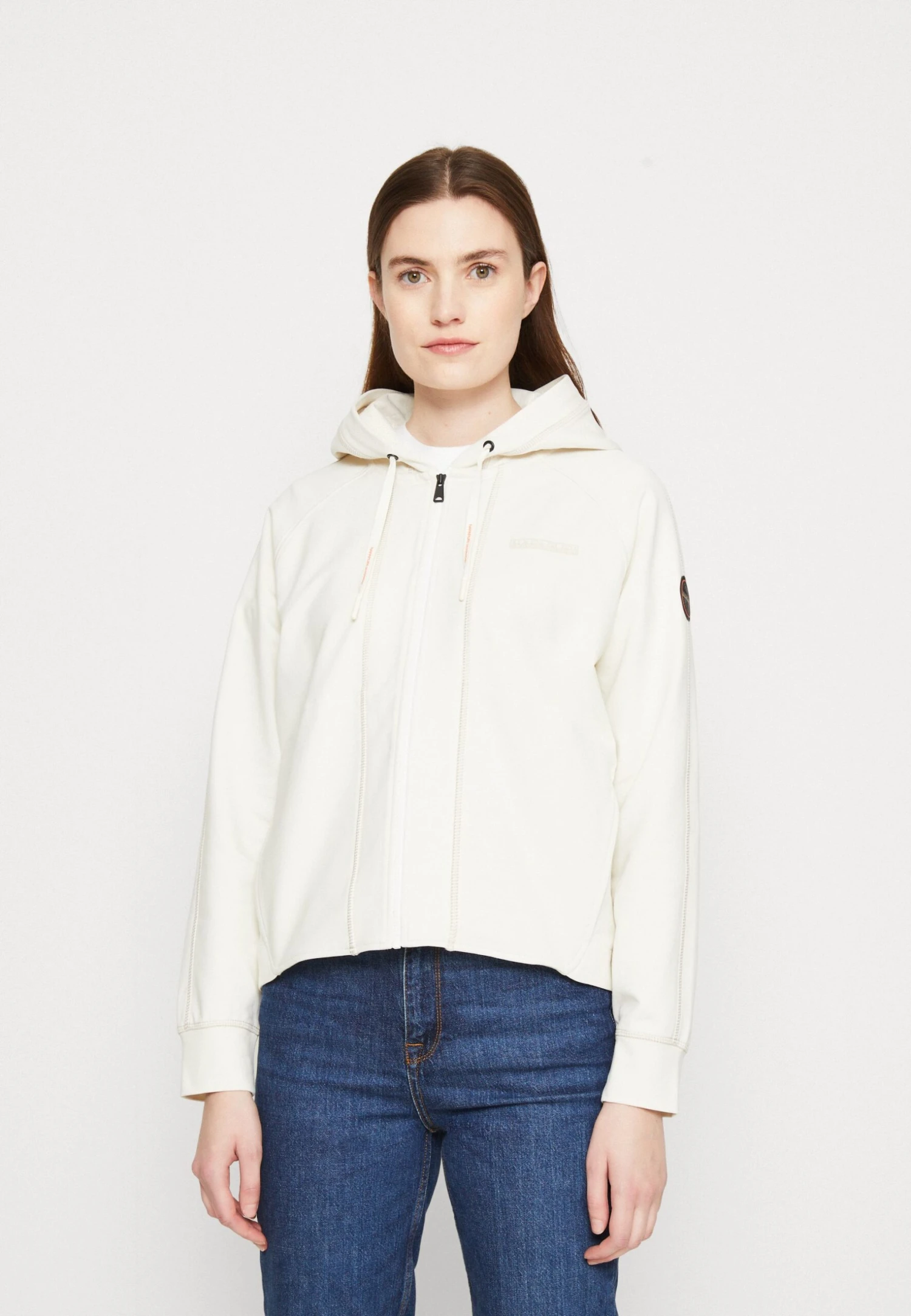 Napapijri Morona- Sweater Met Rits - White Whisper 3 Napapijri Morona- Sweater Met Rits - White Whisper