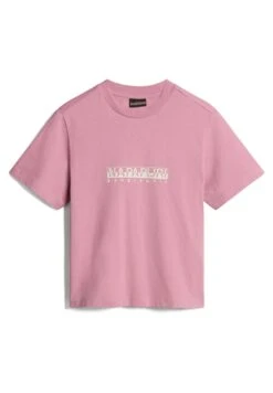 Napapijri S-Box W Ss- T-Shirt Print - Pink Foxglo P -Napapijri 682b26df6e82480d8de1a9020fd5d082