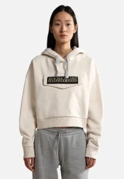 Napapijri Burgee Crop - Hoodie - Whitecap Gray
