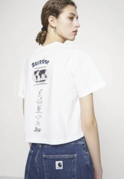 Napapijri Chira Crop - T-Shirt Print - Bright White -Napapijri 6a8e427300e54e0cbecac3963e2ec8ba