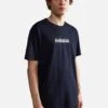 Napapijri S Box Ss - T-Shirt Print - Blu Marine -Napapijri 6d4452b506f94de59ce940ff0691bc90