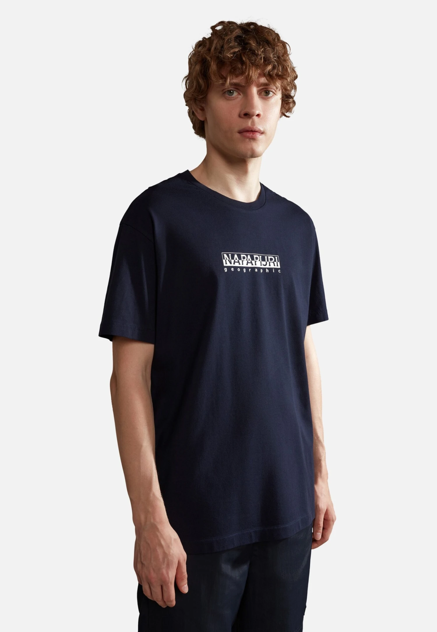 Napapijri S Box Ss - T-Shirt Print - Blu Marine 3 Napapijri S Box Ss - T-Shirt Print - Blu Marine