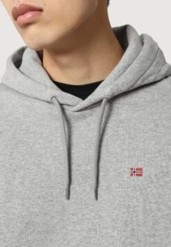 Napapijri Balis - Hoodie - Medium Grey Melange -Napapijri 6ebd92370e434f24abe1952ca04ad4eb