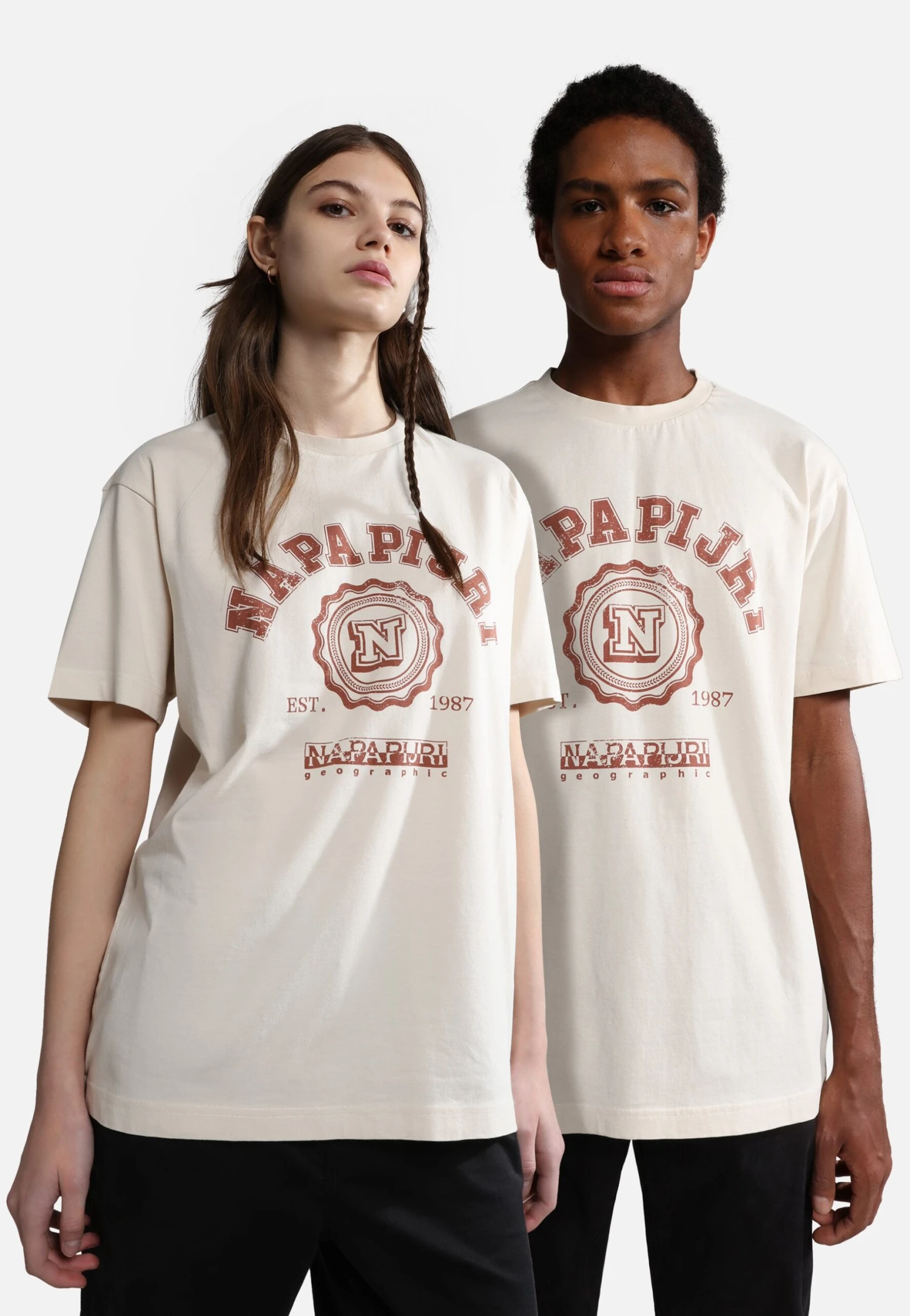 Napapijri S-Quito Ss - T-Shirt Print - Whitecap Gray 3 Napapijri S-Quito Ss - T-Shirt Print - Whitecap Gray