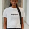 Napapijri Box Crop - T-Shirt Print - Bright White -Napapijri 7f9ffd7f35964582928aded18419fc7e