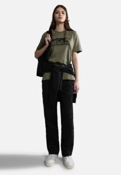 Napapijri S-Quito Ss - T-Shirt Print - Green Lichen 13 Napapijri S-Quito Ss - T-Shirt Print - Green Lichen -Napapijri 809dbee511a54156bc0164e6941ec39d