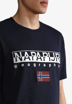 Napapijri S-Ayas - T-Shirt Print - Blu Marine -Napapijri 812d41ac8b324793bfcfc408027a86ec