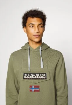 Napapijri Burgee - Hoodie - Green Lichen -Napapijri 8166932dfc1e4ed98a15afcf6f922ffc