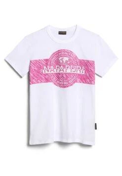 Napapijri Pinzon - T-Shirt Print - Bright White -Napapijri 849479bce43048248b35fd245a93e59d