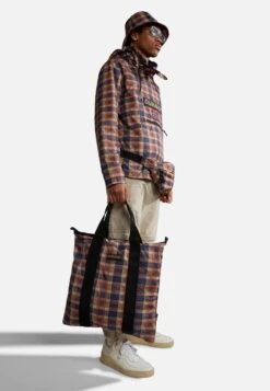 Napapijri Adanson - Shopper - Check Blue Cab