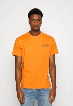 Napapijri S-Pajas Ss - T-Shirt Print - Orang Amber