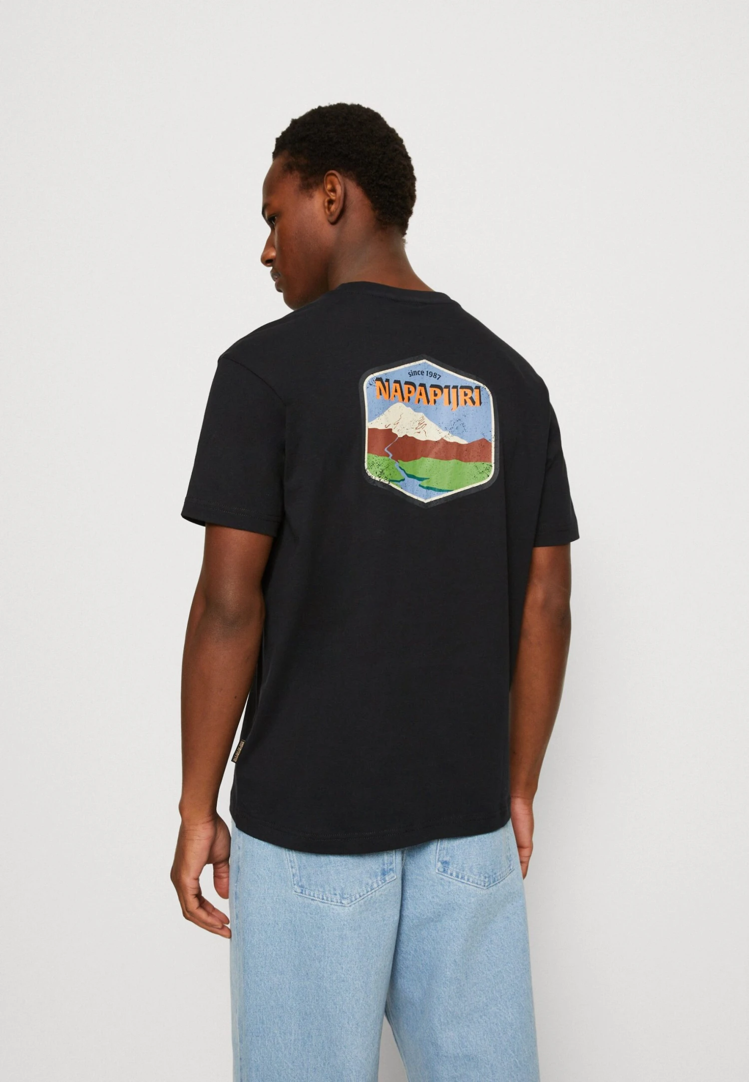 Napapijri Bolivar Unisex - T-Shirt Print - Black 3 Napapijri Bolivar Unisex - T-Shirt Print - Black