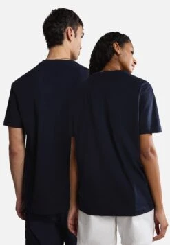 Napapijri Unisex - T-Shirt Print - Blu Marine -Napapijri 8b1f27d3ede14cea8e8690cc7f0cbcbb