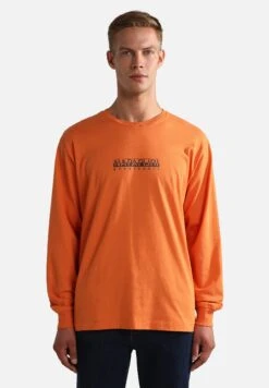 Napapijri S-Box Ls - Longsleeve - Orange Buttern