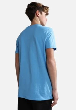 Napapijri Salis - T-Shirt Basic - Blue Azure 10 Napapijri Salis - T-Shirt Basic - Blue Azure -Napapijri 8d18bf99f9ef4326af690b166df5ff69