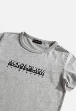 Napapijri S-Box - T-Shirt Print - Medium Grey Melange -Napapijri 8e236b7623ef49a6a5ba144c9b66a6ec