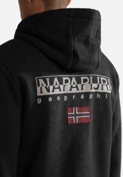 Napapijri B-Ayas Zip Hood - Sweater Met Rits - Black -Napapijri 90204d27f8d04e53a5fd5ee7dbcf607c