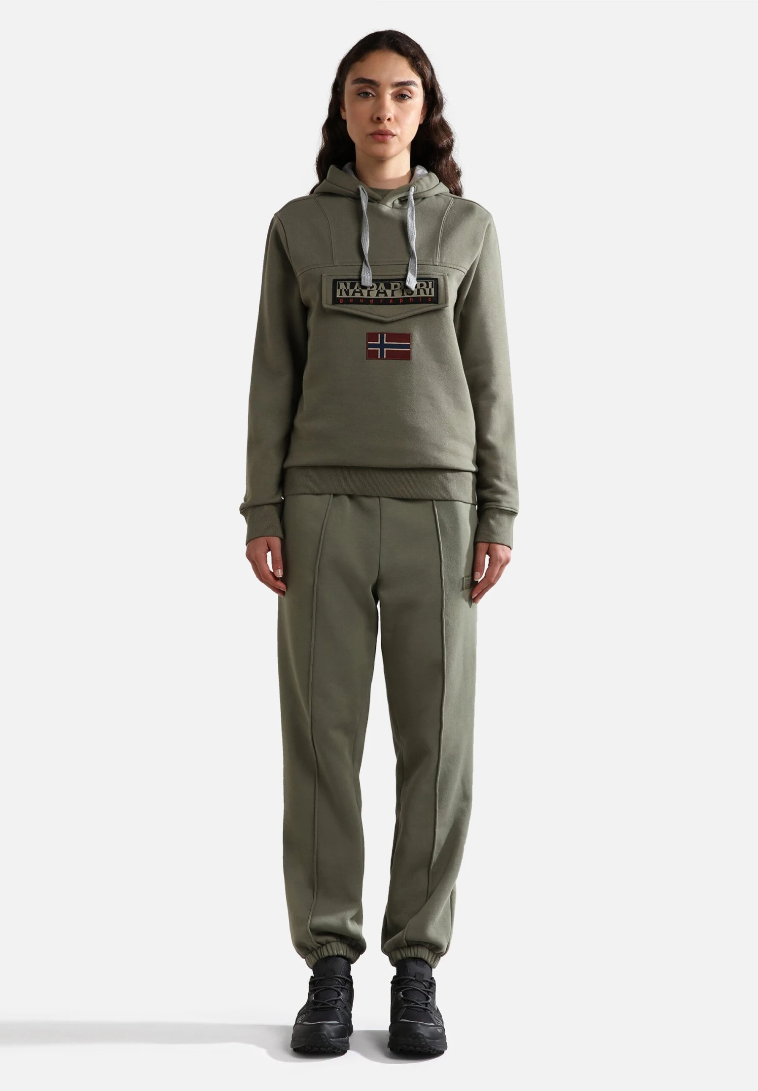 Napapijri Burgee- Hoodie - Green Lichen 6 Napapijri Burgee- Hoodie - Green Lichen - Afbeelding 4