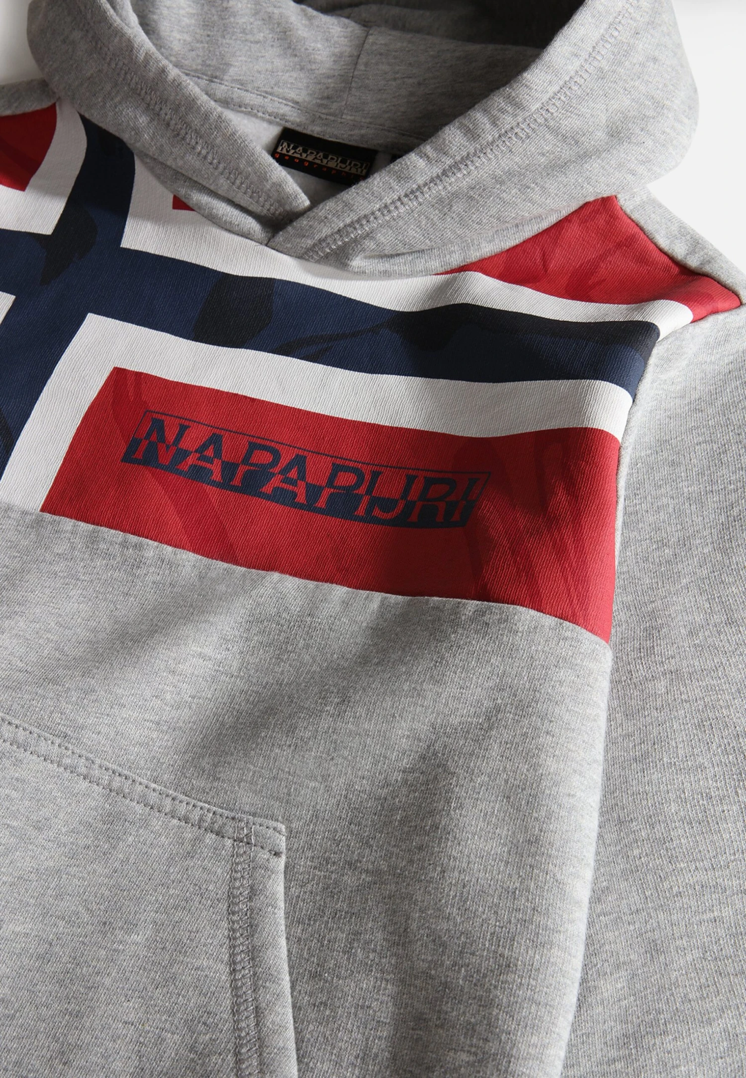 Napapijri Beri- Hoodie - Medium Grey Melange 5 Napapijri Beri- Hoodie - Medium Grey Melange - Afbeelding 3