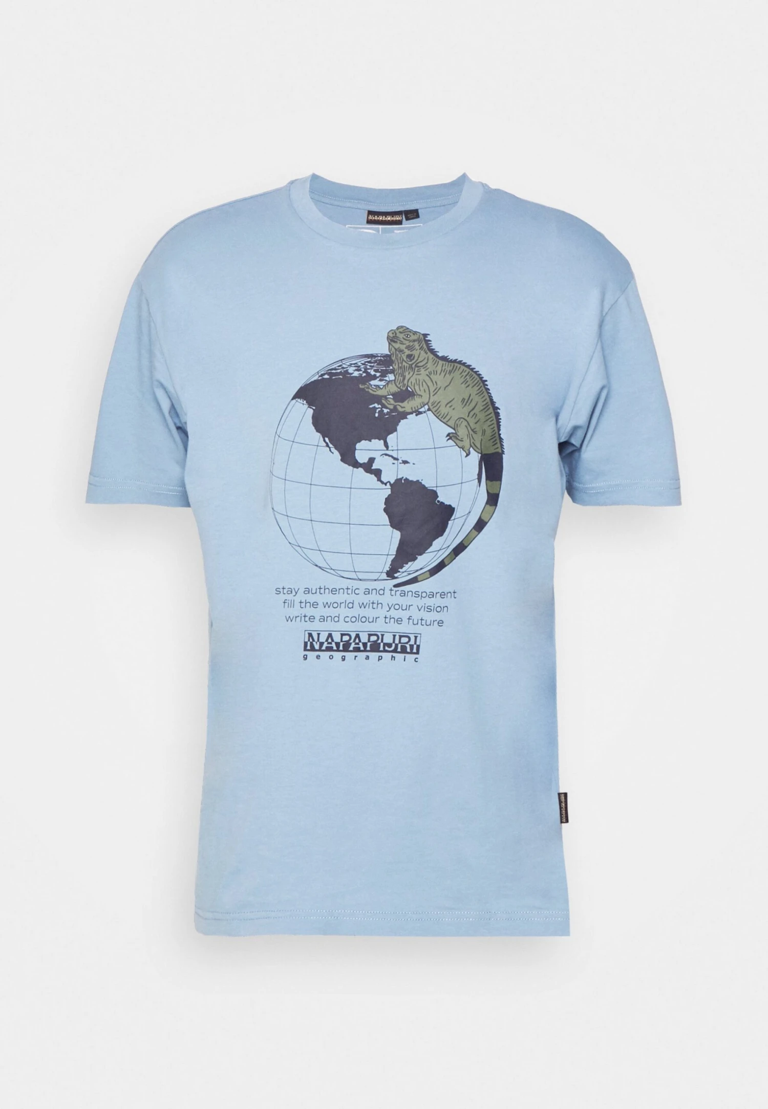 Napapijri Unisex - T-Shirt Print - Blue 7 Napapijri Unisex - T-Shirt Print - Blue - Afbeelding 5