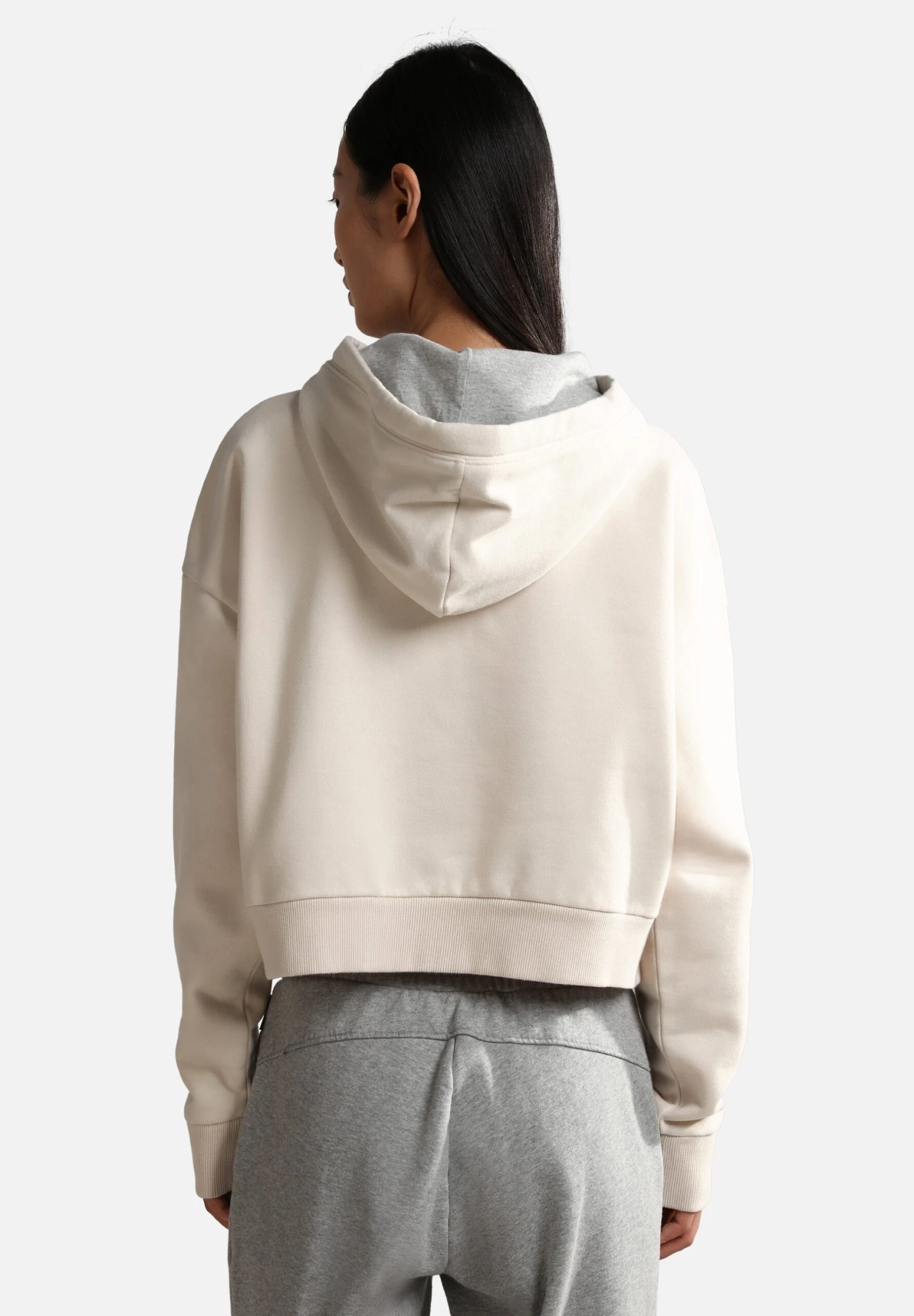 Napapijri Burgee Crop - Hoodie - Whitecap Gray 5 Napapijri Burgee Crop - Hoodie - Whitecap Gray - Afbeelding 3