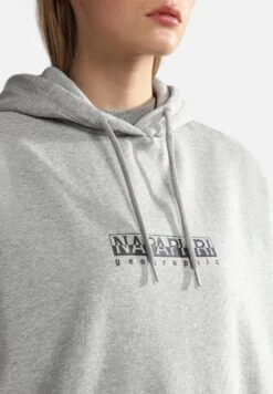 Napapijri B Box - Hoodie - Medium Grey Melange -Napapijri 9a2aa79c6cde4eb0952db68ab5909785