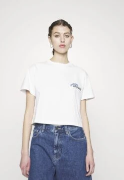 Napapijri Chira Crop - T-Shirt Print - Bright White -Napapijri 9b77848e923843d1b3a4a53584fe6209