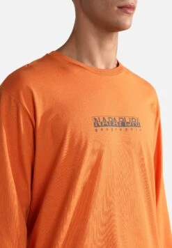 Napapijri S-Box Ls - Longsleeve - Orange Buttern -Napapijri 9dfef44f1f9f45abbbbb2fc4e6188211