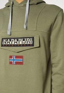 Napapijri Burgee - Hoodie - Green Lichen -Napapijri 9e837c87c4804ed694f19abdd91cd76d