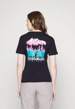Napapijri Chalk - T-Shirt Print - Black -Napapijri a0d494bbc97b4b739d966419c9c4e46c