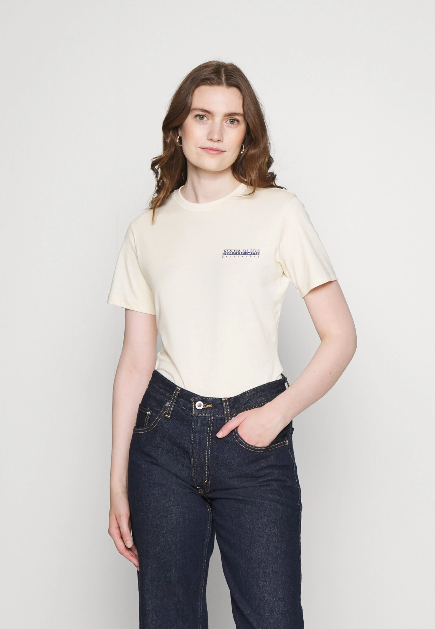 Napapijri Chalk - T-Shirt Print - Whitecap Gray 3 Napapijri Chalk - T-Shirt Print - Whitecap Gray