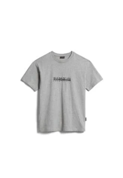 Napapijri S-Box W Ss - T-Shirt Print - Medium Grey Melange