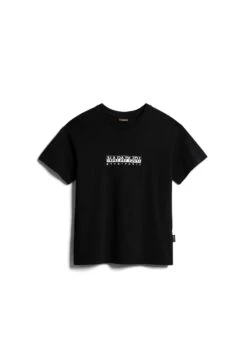 Napapijri S-Box W Ss - T-Shirt Print - Black -Napapijri a2d841e6dd184c9b9bc068854eeac224
